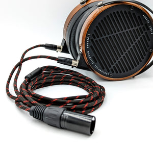 Custom Dual [F] 4-pin mini-XLR Balanced Headphone Cable for Audeze / ZMF / Meze