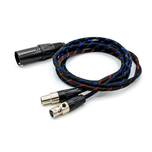 Custom Dual [F] 4-pin mini-XLR Balanced Headphone Cable for Audeze / Z –  Hart Audio Cables