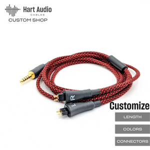 Custom Dual Fostex 2-pin balanced Headphone Cable