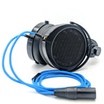BTQ-HC-9: Dual 3.5mm TRS to [M] 4-pin XLR Balanced Headphone Cable for Hifiman, Focal, Meze 109 & Liric and more