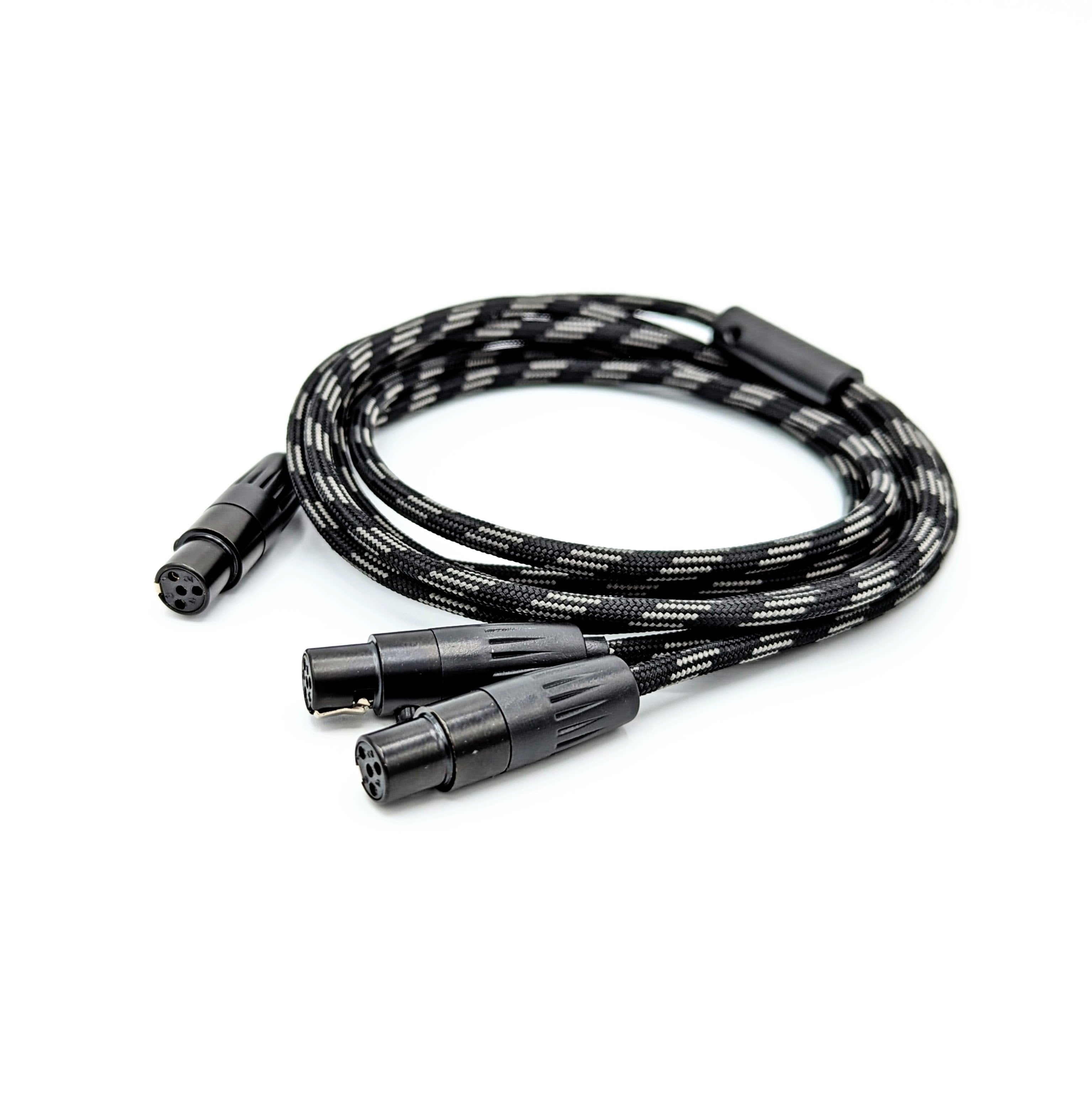HC-10: Dual [F] 4-pin mini-XLR Balanced Headphone Cable – Hart Audio Cables