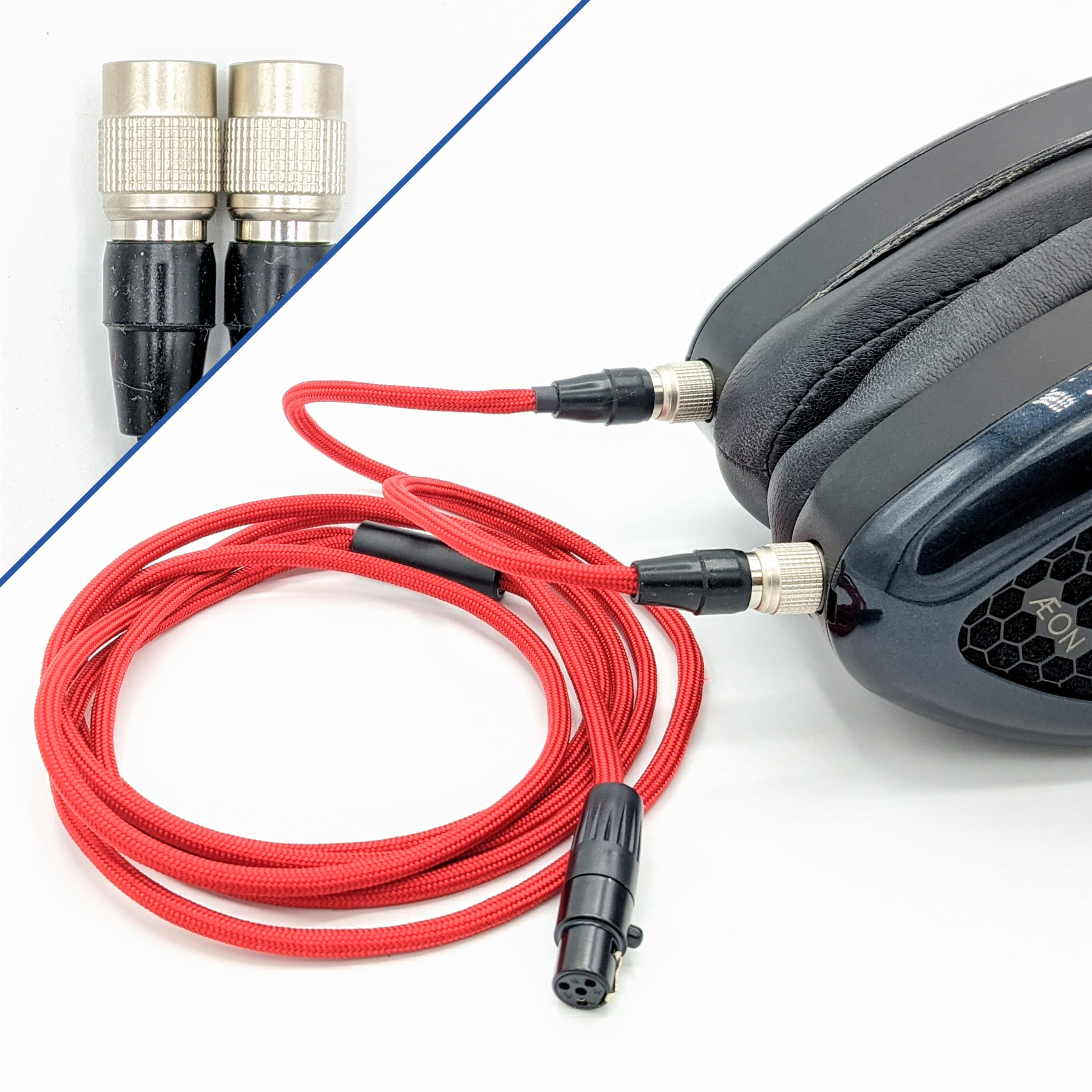 Silver-Plated Upgrade Headphone Cable For Dan Clark Audio / MrSpeakers Ether / Alpha – 3m