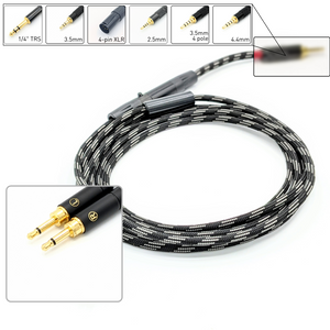 HC-7: Dual 2.5mm Mono TS Balanced Headphone Cable