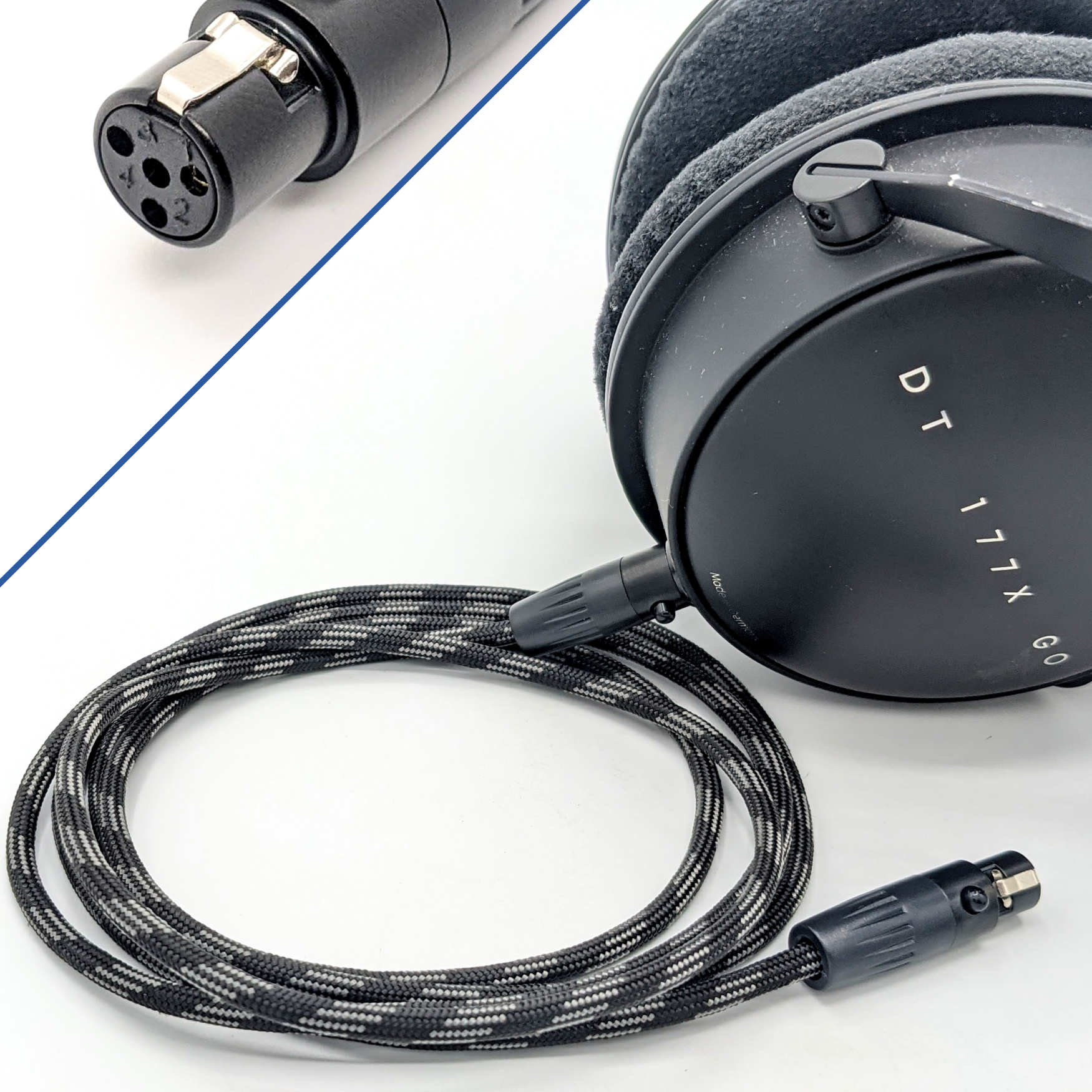 HC-8: 4-Pin Mini XLR (Female) Balanced Headphone Cable