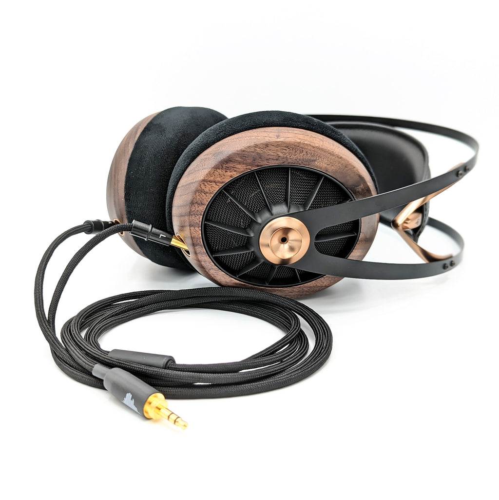 Meze 109 Pro Headphones with RPL-HC-14 Replacement cable from Hart Audio Cables. Terminated to a threaded 3.5mm