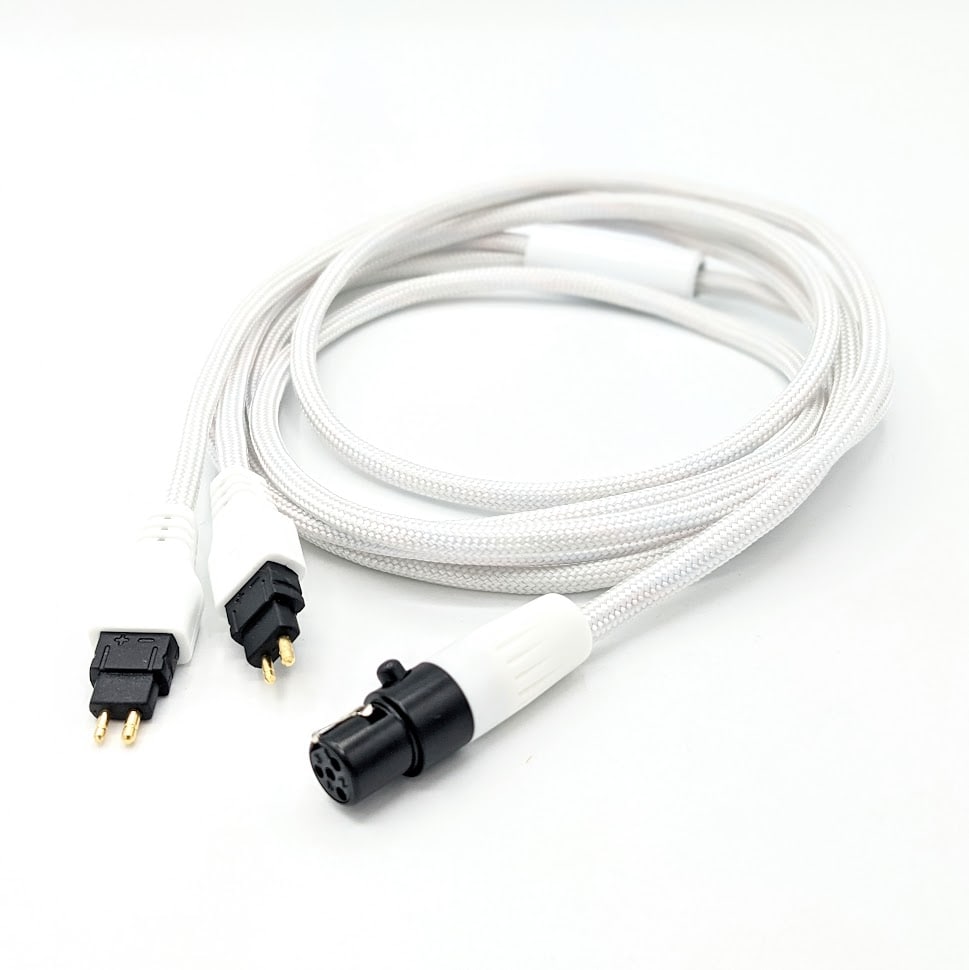 "Whiteout" HC-5 Dual Sennheiser Headphone Cable