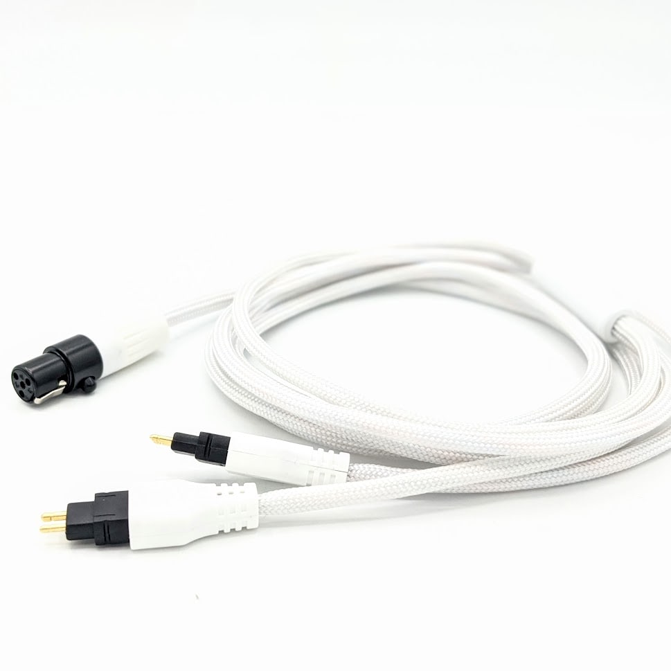 "Whiteout" HC-5 Dual Sennheiser Headphone Cable